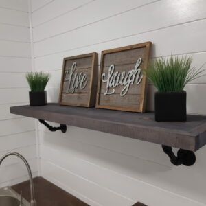 Grey Decorative shelf Dustyworkbench