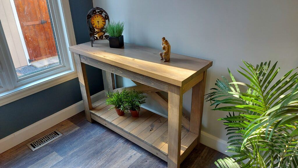 Console Table no drawers DustyWorkbench