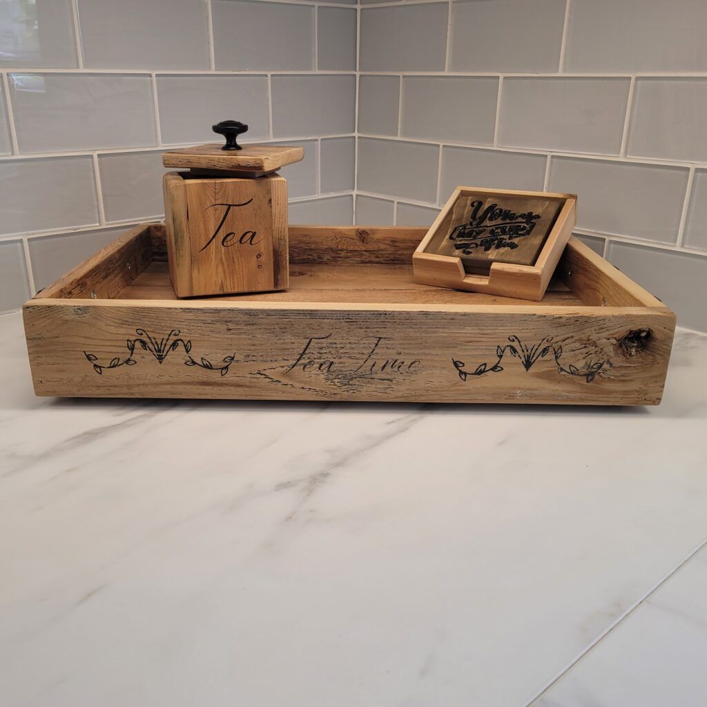 Tea Tray and container