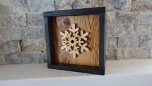 3d snowflake decor framed snowflake decor