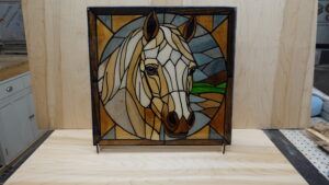 Horse Stained Glass Illusion
